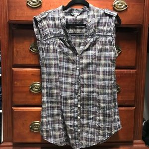 Rubbish Button Up Top
